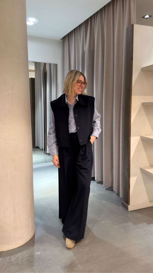 Mouwloos jasje 3681 Midnight b