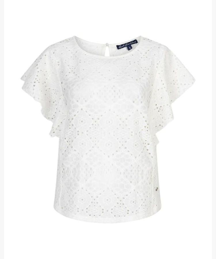 Top Ajour Ruffle Sleeve - Ecru