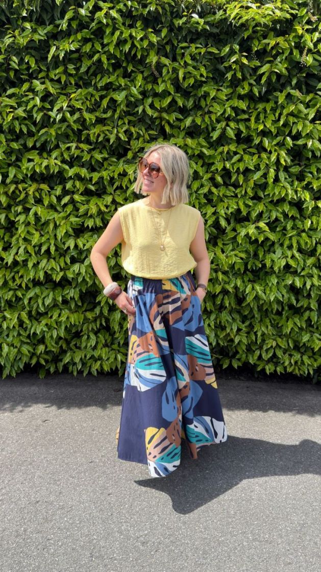 boho chic pants dark blue