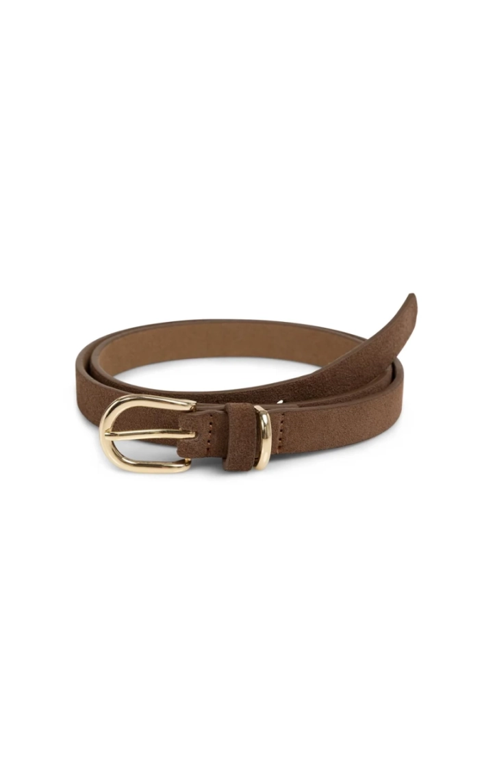 Suede belt with round buckle a 90840 DELICIOSO
