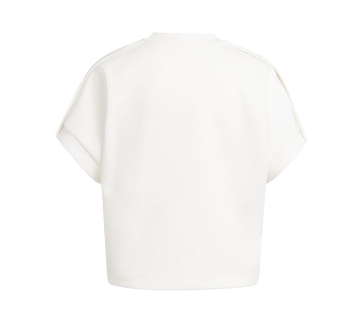 Sleeveless sweatshirt with ple 99080 OFF WHITE