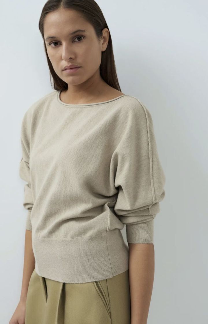 Boatneck sweater long sleeve 61103 PURE CASH