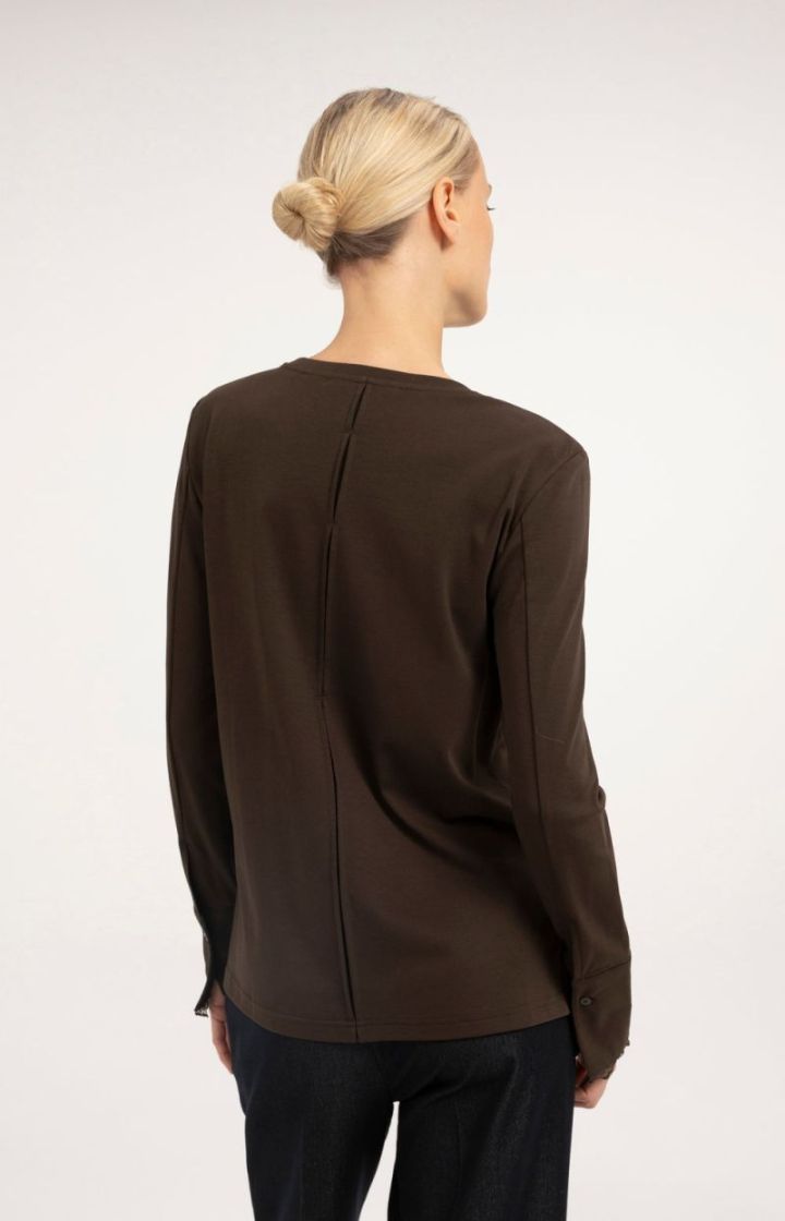 Long sleeve top with lace cuff 90840 DELICIOSO