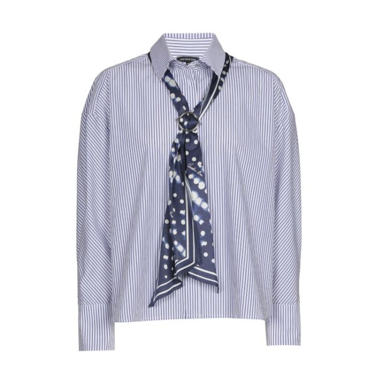 Blouse in katoen met stropdas 29 Multi Color