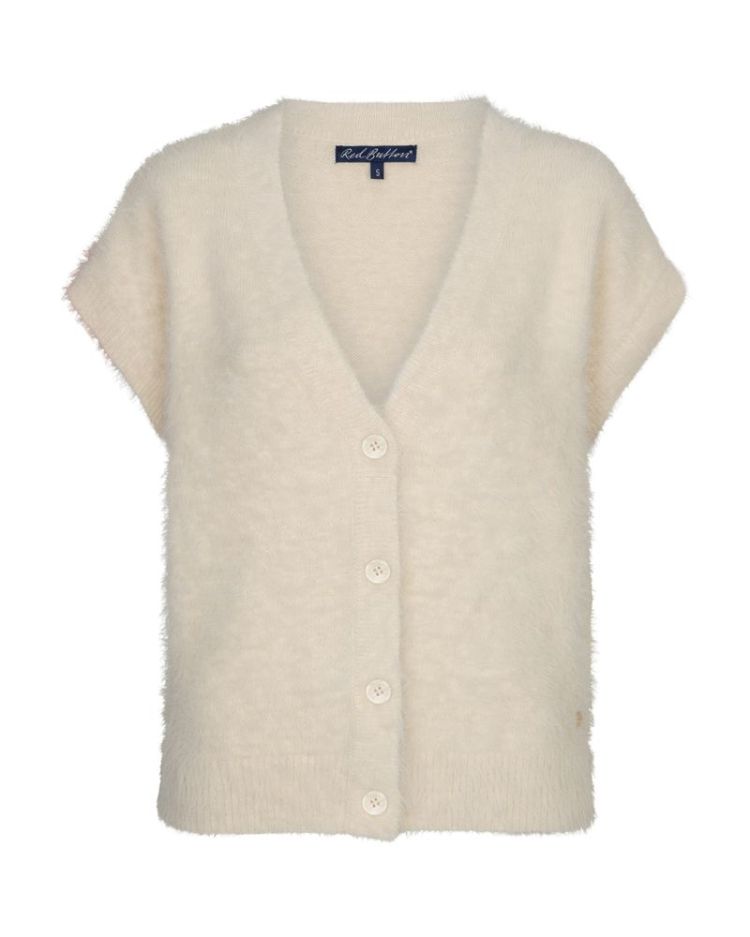 Sleeveless fuzzy - cream