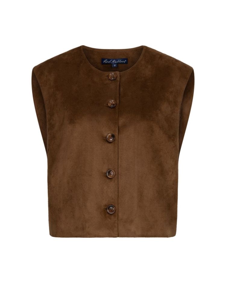 Waistcoat  suedine - praline