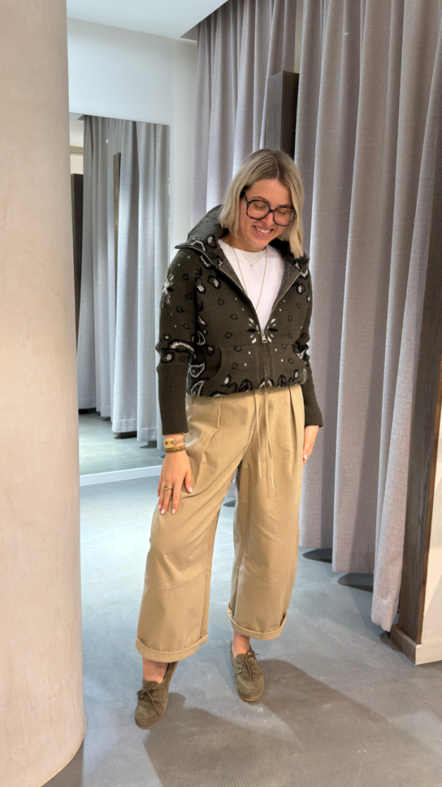 pantalon ballon beige