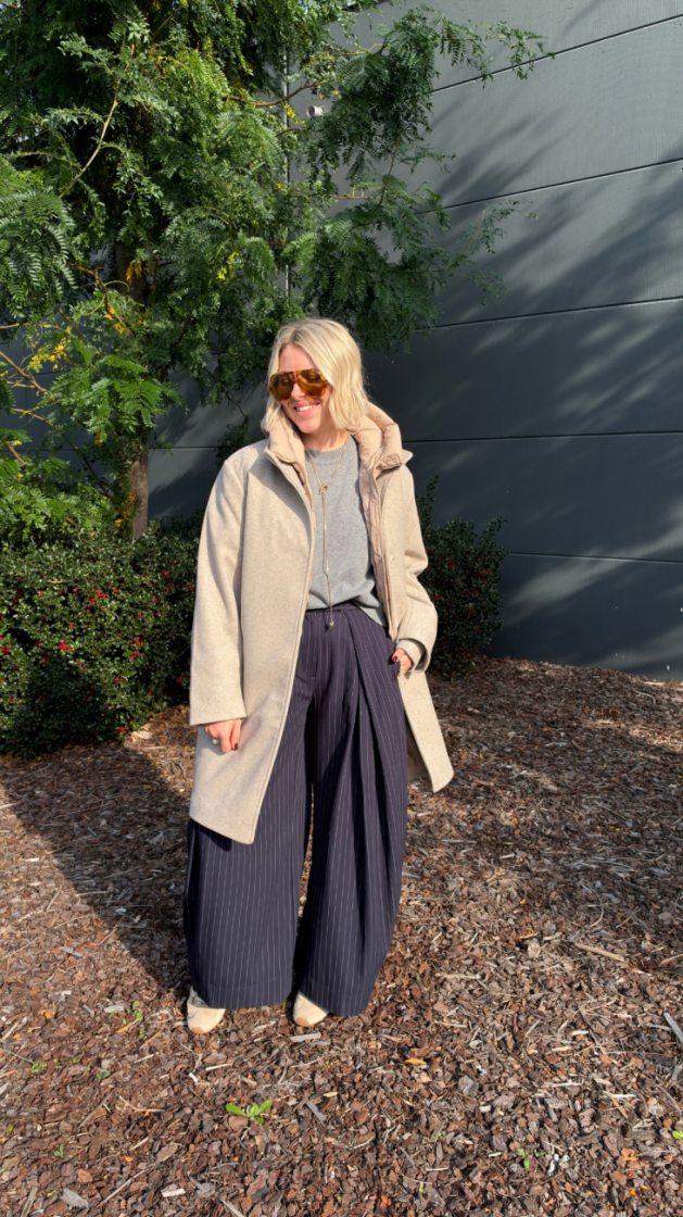 pantalon pinstripe notte