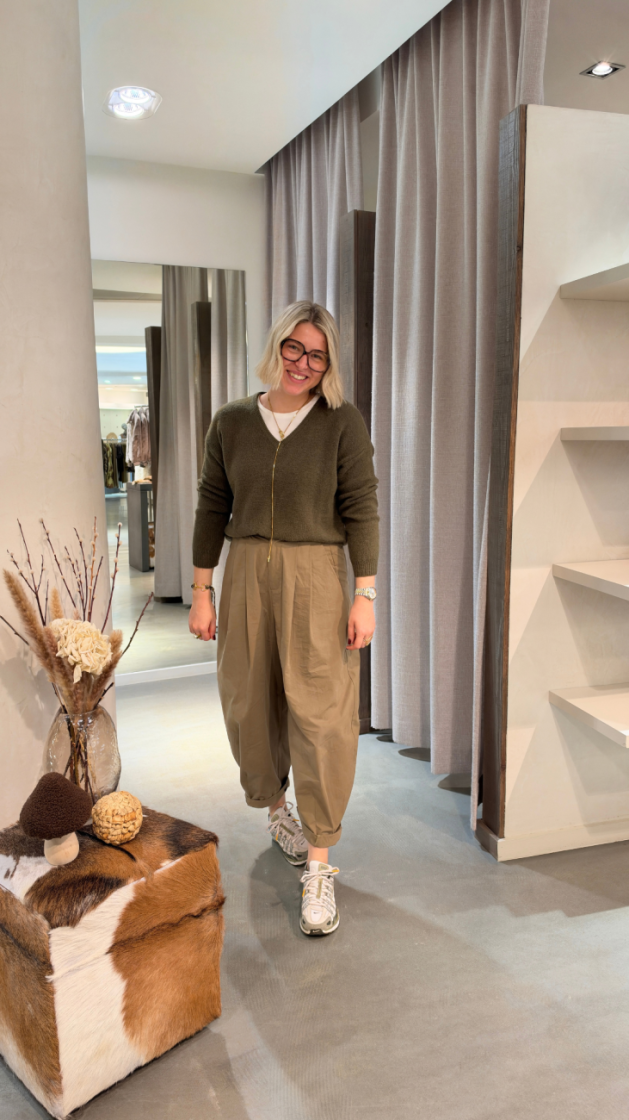 pantalon ballon camel